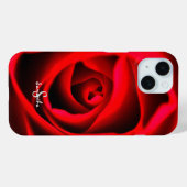 赤いバラのスマホケース Case-Mate iPhoneケース (裏面 (横))