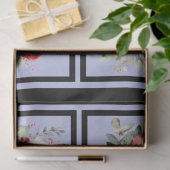 赤いバラのタイルのデコページ 薄葉紙 (ギフト)