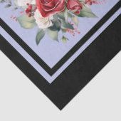 赤いバラのタイルのデコページ 薄葉紙 (詳細)