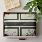 赤いバラのタイルのデコページ 薄葉紙 (ギフト)