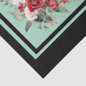 赤いバラのタイルのデコページ 薄葉紙 (詳細)