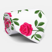 赤いバラのタイ ネクタイ (ロール)