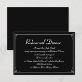 赤いバラのタキシード2着 同性婚 リハーサル 招待状 (正面/裏面)