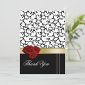 赤いバラのダマスクサンキューカード サンキューカード (スタンド正面)