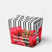 赤いバラのダービー ブライダルシャワーテイクアウト フェイバーボックス (正面サイド)