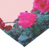 赤いバラのテーブルクロス ショートテーブルランナー (コーナー)