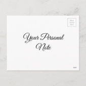 赤いバラのハッピーバレンタインデー シーズンポストカード (裏面)