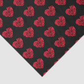 赤いバラのハート 薄葉紙 (詳細)