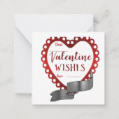 赤いバラのバスケット : ノートカード (裏面)