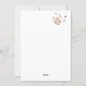 赤いバラのバレンタイン シーズンカード (裏面)