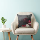 赤いバラのピアノ鍵 クッション (椅子)