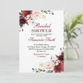 赤いバラのブライズシャワー 招待状 (スタンド正面)