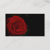 赤いバラのプロフィールカード 名刺 (裏面)