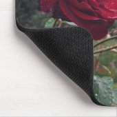 赤いバラのペア マウスパッド (コーナー)