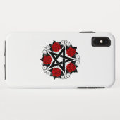 赤いバラのペンタグラム Case-Mate iPhoneケース (裏面(横))