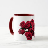 赤いバラのマグ マグカップ (正面左)