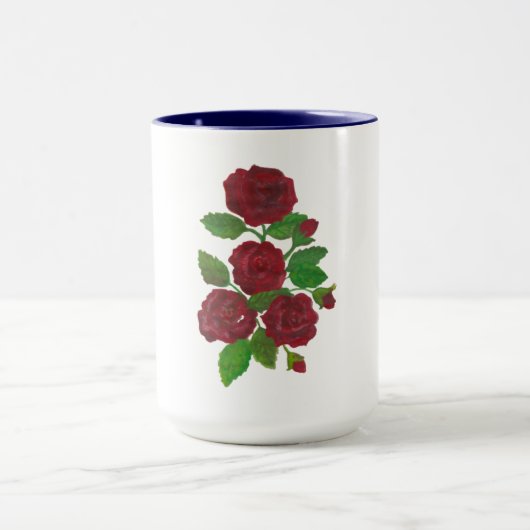 赤いバラのマグ マグカップ (中央)