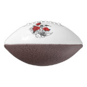 赤いバラのメカニカルクレセント アメリカンフットボール (回転270)