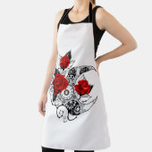 赤いバラのメカニカルクレセント エプロン (インサイチュ)