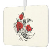 赤いバラのメカニカルクレセント カーエアーフレッシュナー (左)