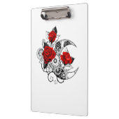 赤いバラのメカニカルクレセント クリップボード (左)