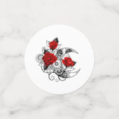 赤いバラのメカニカルクレセント コンフェッティ (スモール正面)