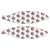 赤いバラのメカニカルクレセント バスケットボール (パネル)