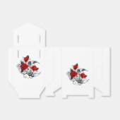 赤いバラのメカニカルクレセント フェイバーボックス (折り畳みなし)