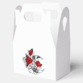 赤いバラのメカニカルクレセント フェイバーボックス (オープン)