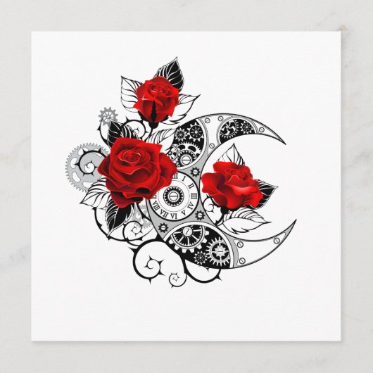 赤いバラのメカニカルクレセント プログラム (正面)