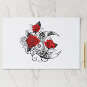 赤いバラのメカニカルクレセント ペーパーパッド (インサイチュ)