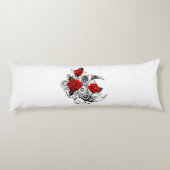 赤いバラのメカニカルクレセント ボディピロー (裏面)