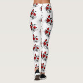 赤いバラのメカニカルクレセント レギンス (裏面)