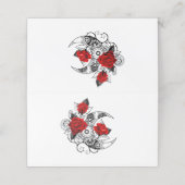 赤いバラのメカニカルクレセント ロイヤリティカード (外部開封)