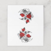 赤いバラのメカニカルクレセント 予約カード (外部開封)