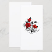 赤いバラのメカニカルクレセント 案内状 (正面/裏面)