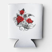 赤いバラのメカニカルクレセント 缶クーラー (正面)