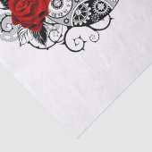 赤いバラのメカニカルクレセント 薄葉紙 (詳細)