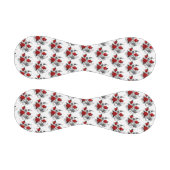 赤いバラのメカニカルクレセント 野球ボール (パネル)