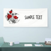 赤いバラのメカニック・クレセント 横断幕 (トレードショー)