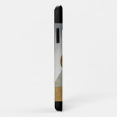 赤いバラのモノグラムの女性 Case-Mate iPhoneケース (裏面/右)