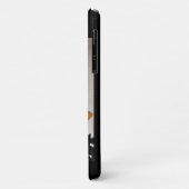 赤いバラのモノグラムの女性 Case-Mate iPhoneケース (裏面/左)