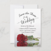 赤いバラのロマンチック結婚な セーブザデート (正面)