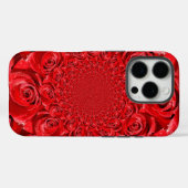 赤いバラの万華鏡 | ハッピーバレンタインデーアート Case-Mate iPhoneケース (裏面 (横))