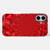 赤いバラの万華鏡 | ハッピーバレンタインデーアート Case-Mate iPhoneケース (裏面 (横))