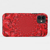 赤いバラの万華鏡 | ハッピーバレンタインデーアート Case-Mate iPhoneケース (裏面(横))