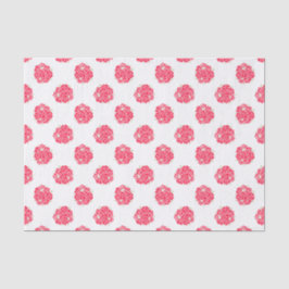 赤いバラの上の白ティッシュペーパー 薄葉紙