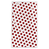 赤いバラの乗馬用馬術ショーライダーエレガンス スモールペーパーバッグ (正面)