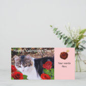 赤いバラの付いた猫 シーズンカード (スタンド正面)