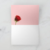 赤いバラの付いた猫 シーズンカード (内部)